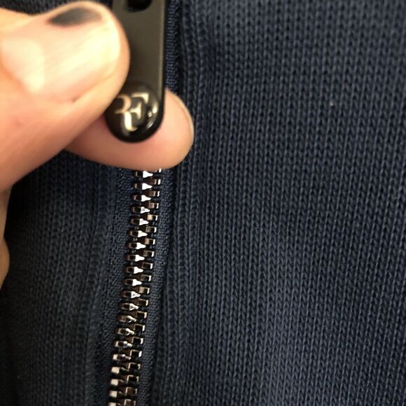 Nike Jacket Men's Medium Roger Federer Tennis Blue Track Performance Full Zipper - Picture 7 of 16